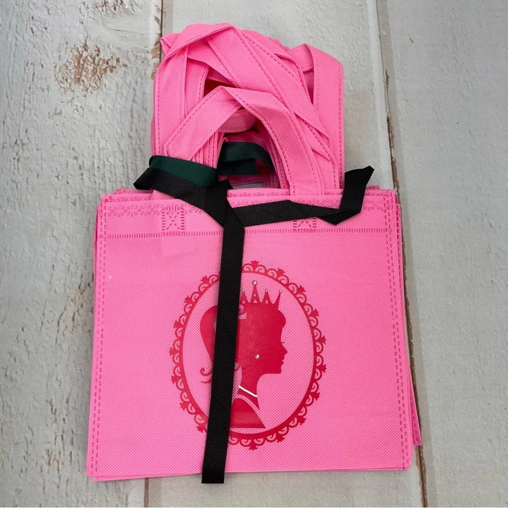 Pieces Pink Girls Party Favor Treat Bags Hot Pink Princess Gift‎ Bags Candy Bags